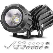 Hubstein 30W Yuvarlak Tek Ledli Sis Farı Off Road Çalışma Tekne Lambası JG02