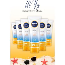 Nivea Sun Uv Yüz Bb Krem SPF50+ 50 ml x 6 Adet