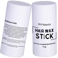 Pop Beauty Saç Şekillendirici Stick Wax, Hair Wax Stick, 75GR