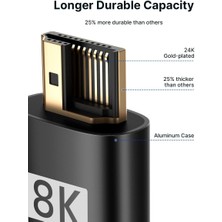 Jsaux 8k UHD Uzun HDMI Kablosu 48GBPS Yüksek Hızlı HDMI 2.1 Örgülü Oyuncu Kablo 4K 120Hz 144Hz 8k 60Hz Dinamik Hdr Dts:x 1080P 3D Earc Dizüstü Bilgisayar UHD Tv Oyun Monitörü Ps5 Ps4 Uyumlu CV0011