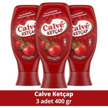 Calve Ketçap Tam Mevsiminde Toplanan Domatesler 400 g x3