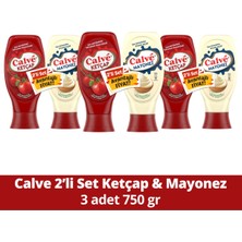 Calve Sos Ketçap + Mayonez 2'Li Set 750 gr x3