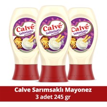Calve Mayonez Sarımsaklı 245 G X3