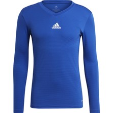 adidas Team Base Tee Erkek Futbol Uzun Kollu Antrenman Tişörtü GK9088 Mavi
