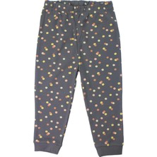 George Kız Çocuk %100 Pamuk Puantiye Baskılı Gri Pijama Takımı