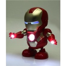 Intragdou Iron Man Robot Işıklı Oyuncak - Kırmızı (Yurt Dışından)