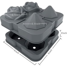 Intragdou Buz Küpleri Kalıbı Buz Tepsisi 2 Gül Silikon (Yurt Dışından)