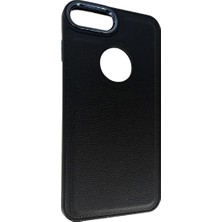 iPhone 7 Plus / iPhone 8 Plus ile Uyumlu Nikelaj Deri Kapak Telefon Kılıfı