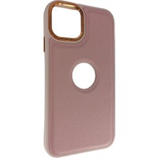 iPhone 13 Pro ile Uyumlu Nikelaj Deri Kapak Telefon Kılıfı