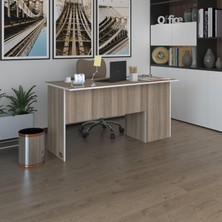 Kenzlife ofis masası miyamoto crd sol 75*130*80 kilitli kapaklı dolap bilgisayar çalışma masası