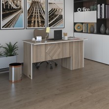 Kenzlife ofis masası yoko ono crd sol 75*120*80 kilitli kapaklı dolap eşkenar bilgisayar çalışma masası
