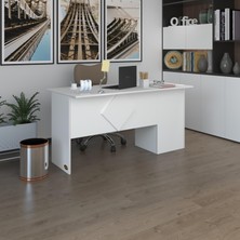 Kenzlife ofis masası yoko ono byz sol 75*140*60 kilitli kapaklı dolap eşkenar bilgisayar çalışma masası