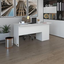 Kenzlife ofis masası miyamoto byz sol 75*160*80 kilitli kapaklı dolap bilgisayar çalışma masası