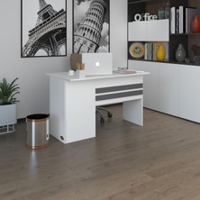 Kenzlife ofis masası kamikaze byz sağ 75*130*60 raflı dolap şeritli bilgisayar çalışma masası