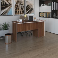 Kenzlife ofis masası miyamoto cvz sol 75*150*60 kilitli kapaklı dolap bilgisayar çalışma masası