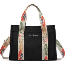 Swico Remado Kadın Günlük Vintage Omuz Çantası Tote Çanta - Siyah (Yurt Dışından)