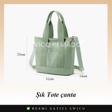 Swico Remado Kadınlar Için Büyük Kapasiteli Omuz Çantası Tote Çanta (Yurt Dışından)