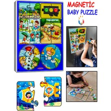 Schmülzer Baby Yapboz - Çocuk Puzzle - Magnetic - Eğitici Aktivite - Hediye 18 Pcs