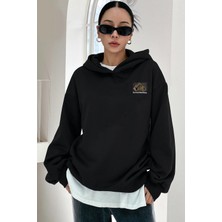 Only Trendwear Unisex Oversize Arid Mountain Baskılı Sweatshirt