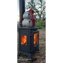 Flame Stove FS-052 Minör Lüx 3 Camlı Döküm Soba