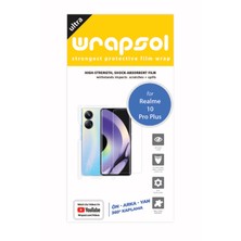 Wrapsol Realme 10 Pro Plus Full Kaplama Ön Arka ve Yanlar 360 Derece Tam Kapatan Poliüretan Film