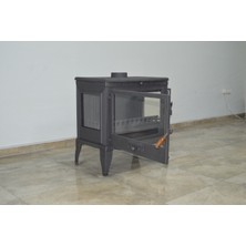 Flame Stove FS-042YK Retro Lüx 3 Camlı Yan Kapaklı Döküm Soba