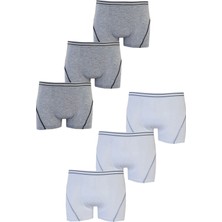 Hepsine Rakip 6lı Erkek Çocuk Likralı Pamuklu Boxer Kaliteli Iç Çamaşır
