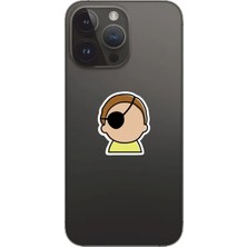 Quart Aksesuar Rick And Morty Tasarımlı Laptop Notebook Tablet Telefon Sticker Set 15 Quart Aksesuar