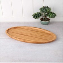 Balsa Bambu Lüx Oval Servis Sunum