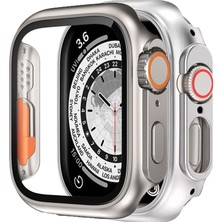 Binano Apple Watch 44MM Ultra Dönüştürücü Titanyum Kasa ve Ekran Koruyucu
