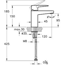 Artema A42732 Root Square Lavabo Bataryası S