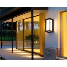 Sekatech Zita 25CM 12W G.ışığı 3000K Ultra Bahçe Duvar Aplik LED Aydınlatma Işık