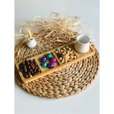 Zuzu Made Bambu 4 Bölmeli Çerezlik Sunum Servis Tabağı 2 Adet