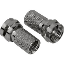 Hama HM.122461 6.5mm Vidalı 2 Parça Sat Kablosu Ucu F Fiş
