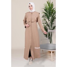 Beyza Zincir Detaylı Camel Ferace 3717