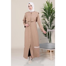 Beyza Zincir Detaylı Camel Ferace 3717