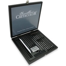 Cretacolor Black Box Premium Karakalem Çizim Seti Özel Hediyelik Kutu 20 Parça 400 61