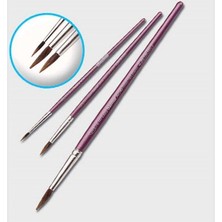 Samur Fırça Sulu Boya Extra Kalem Midilli Kıl 04   12'li Paket / Samur