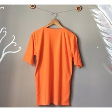 Asm Store Bisikle Yaka Oversize Gülenyüz Baskılı Unisex T-Shirt