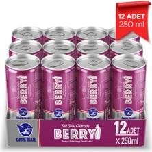 Dark Blue Berry Enerji Içeceği, 250 ml (12'li Paket, 12 Adet x 250 Ml)