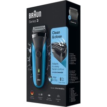 Braun Series 3 310S Şarj Edilebilir Islak ve Kuru Elektrikli Tıraş Makinesi, Mavi