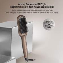 Arzum AR5082-T Superstar Pro Saç Düzleştirici Fırça - Toprak