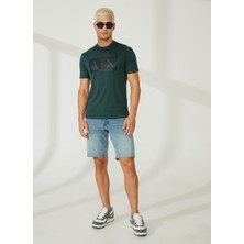 Armani Exchange Rahat Erkek Denim Şort 3RZJ65 1500-INDIGO Denım