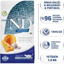 N&D Ocean Pumpkin Ringa Balık&portakal Kedi Maması 1,5 kg - Farmapets