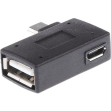 Somodz 6 Adet Mikro USB 2.0 Otg Ana Bilgisayar Bağlayıcı Adaptörü Cep Telefonu Için Açılı Sola (Yurt Dışından)