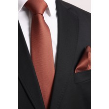 Esgue Hand Made 7.5 cm Kiremit Kravat Mendil