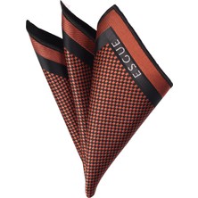 Esgue Kiremit Renk Desenli Yaka Mendili