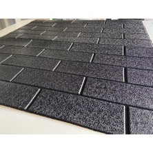 Renkli Duvarlar 70X38CM (0,26M2) Ofis Salon Oda Siyah 3D Kendinden Yapışkanlı Duvar Kağıdı Paneli NW87