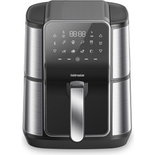 Goldmaster Gloria 7 Litre Inox Geniş Hazneli Xxl Dokunmatik 8 Ön Ayarlı Airfryer Sıcak Hava Fritözü GM8405