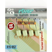 River Hunter Jig Head Glow 4p